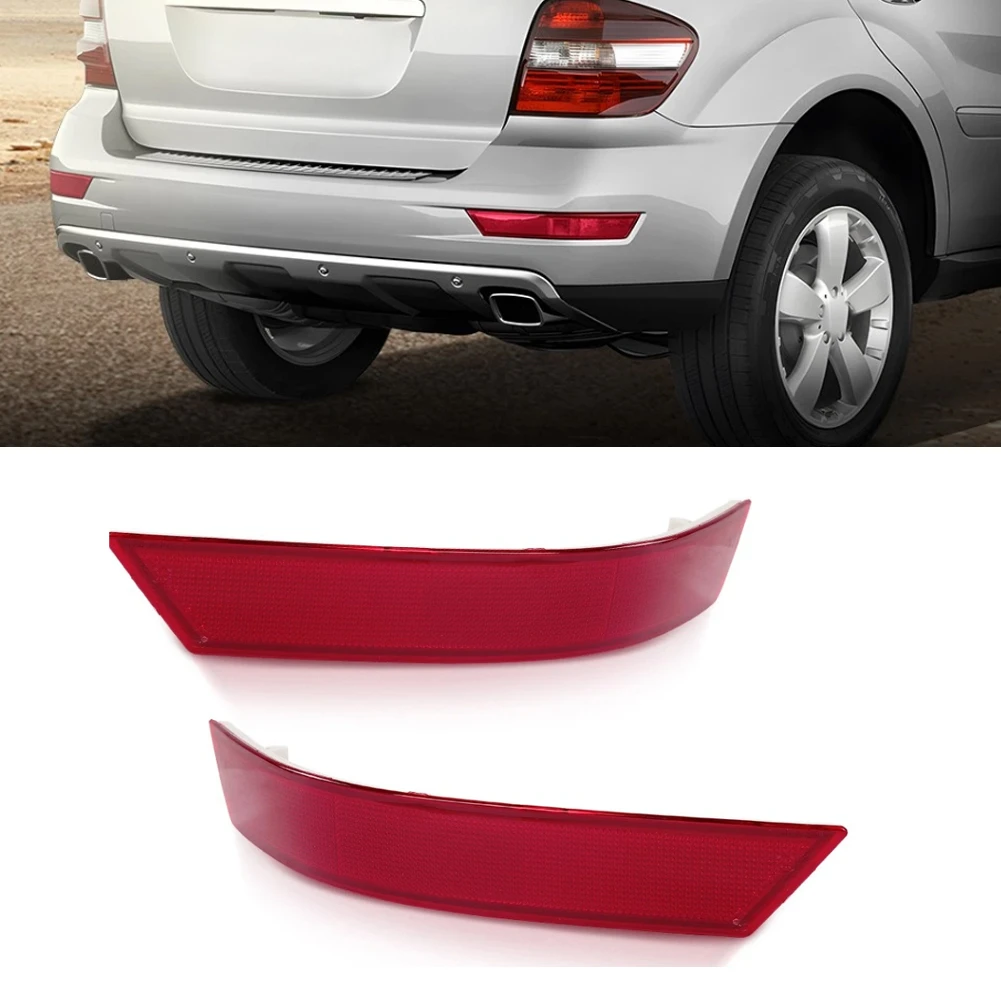 For Mercedes Rear Bumper Rear Reflector Light Rear Bumper Light As Picture Shows Plastic Housing Stable Performance