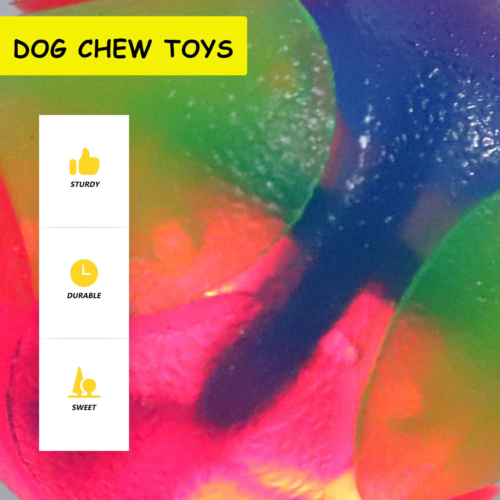 3Pcs Pet Chew Balls Premium Material Teeth Play Strengthen Relationship Self Esteem Building Small Medium