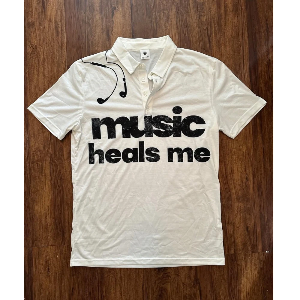 Y2K قميص بولو بأكمام قصيرة نمط مطبوع بأكمام قصيرة قوطي داكن ريترو ستايل صيفي ملابس الشارع