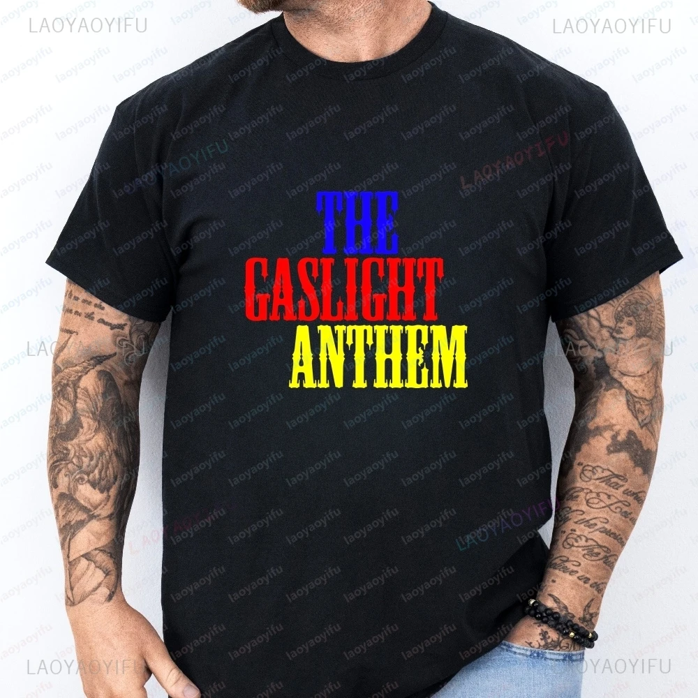 The Gaslight Anthem Rock Band Printed Long-Sleeved Short-Sleeved T-shirt for Men and Women Suitable for All Occasions
