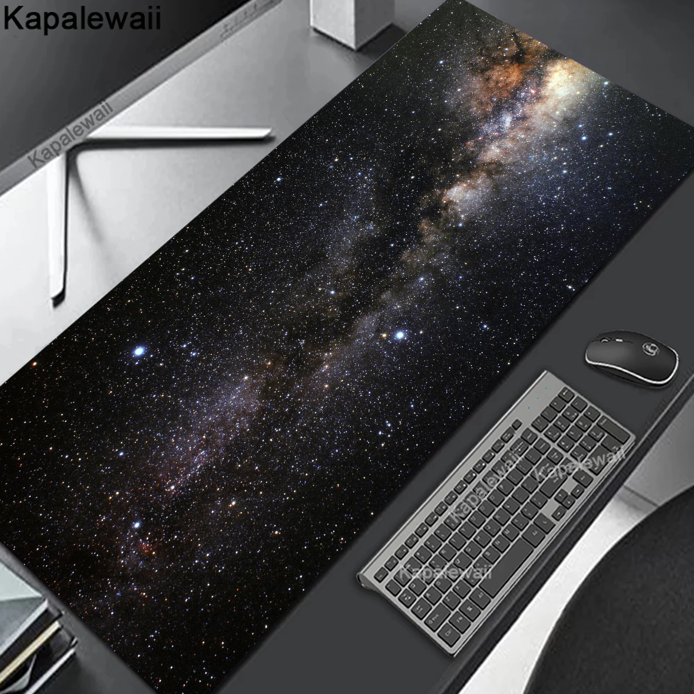 

Game Mouse Pad Space Star Background Mousepad Anti-slip Rubber Gamer Deskmat Mousepads Carpet Accessories Big Table Mat 900x400