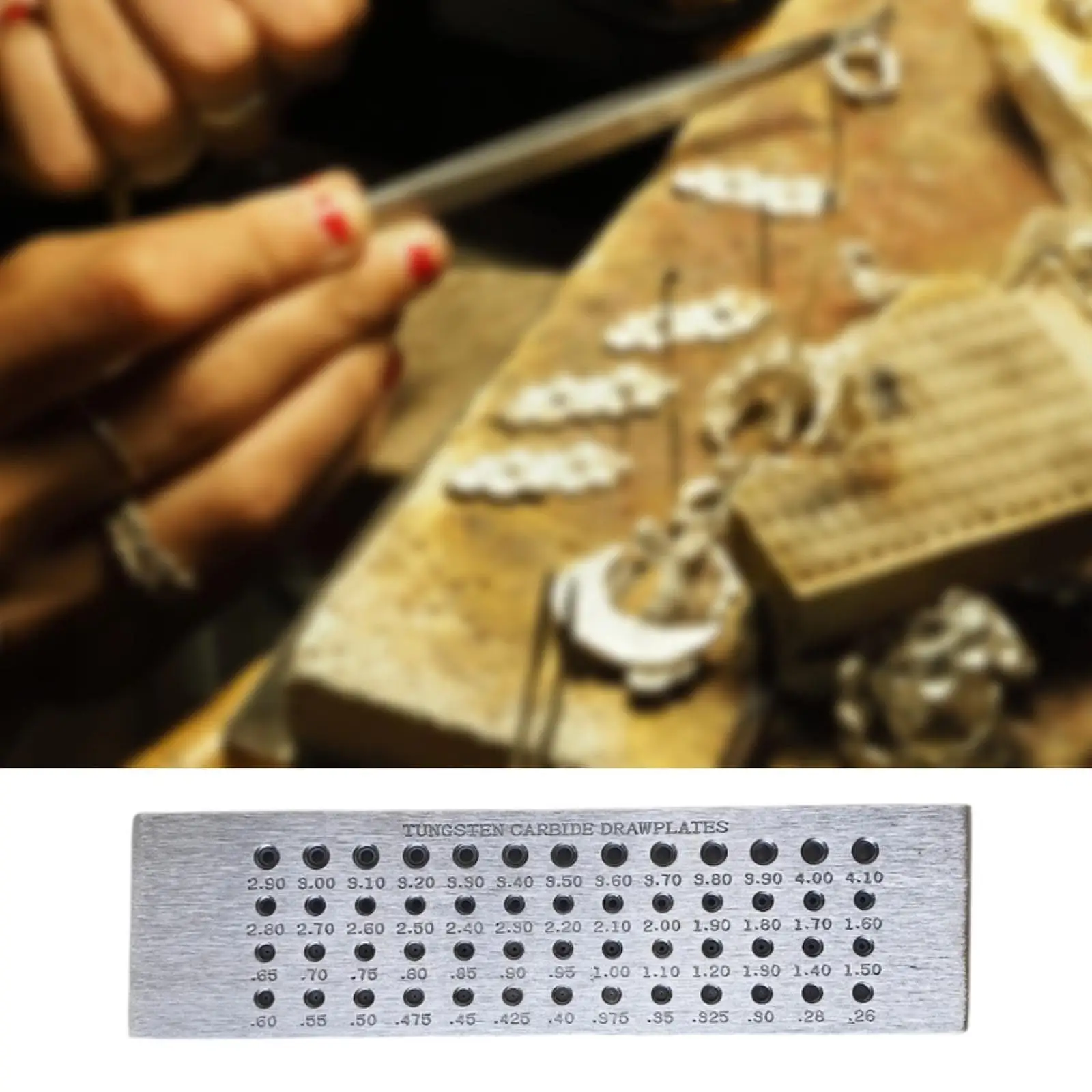 Jewelry Wire Drawplate Wire Drawing Board Lightweight Jewelers Accessory Professional Decorations Crafts Drawing Plate
