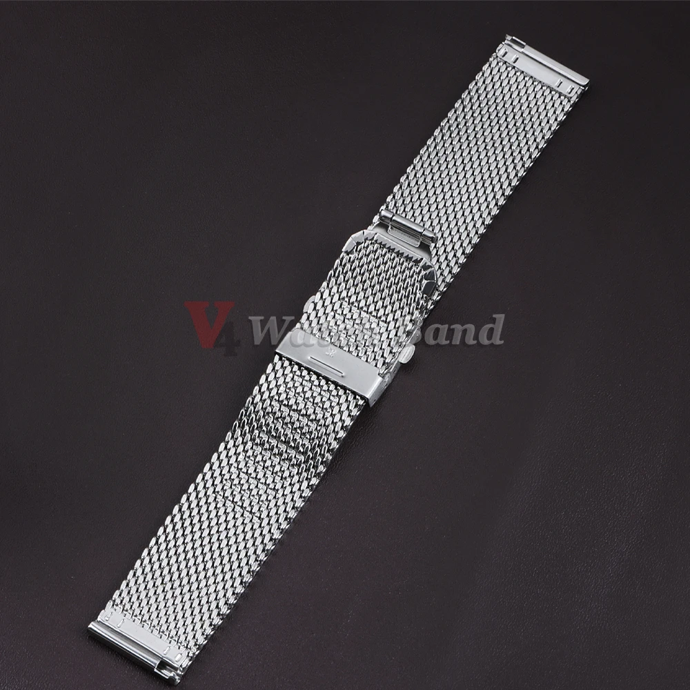 1,0mm 0,6mm Mesh Milanaise Uhrenarmband für IWC, Rolex, Omega 20mm 22mm 18mm Edelstahl-Armband für Seiko – Detail 8