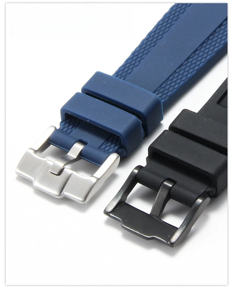 Universal Rubber Watch Band For Breitling Superocean Avenger Navitimer Premier Silicone 20mm 22mm  Seiko Watch Strap view 3
