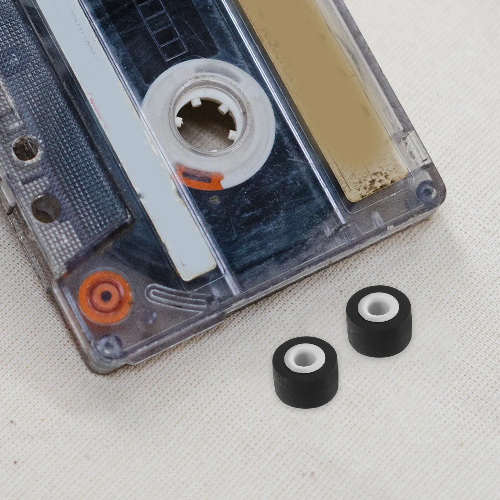 12Pcs Pinch Roller for Audio Recorder Radio Cassette Player Tape Machine 9Mm Plastic Pinch Roller Magnetic Head