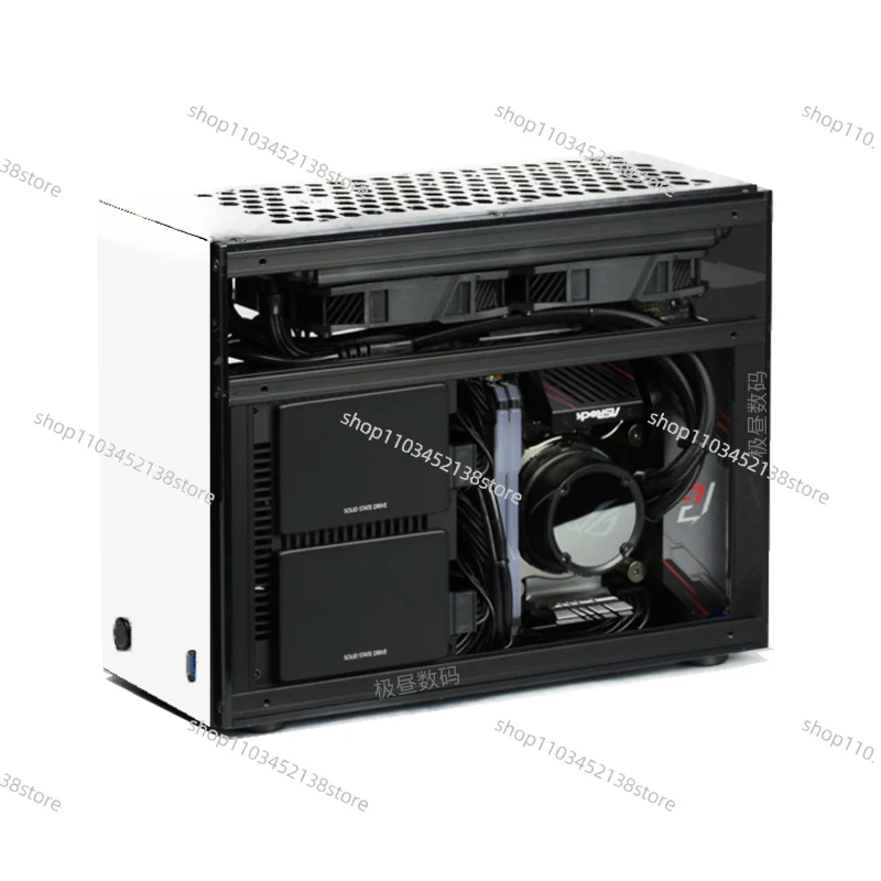 

2022NEW Geeek A60S A4 ITX Acrylic side transparent RGB water-cooled chicken mini chassis G5puls A50