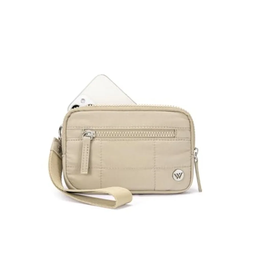 

Кошельки-клатчи WESTBRONCO для женщин с защитой от RFID, стеганые нейлоновые кошельки для телефона и карт, для путешествий и повседневного использования