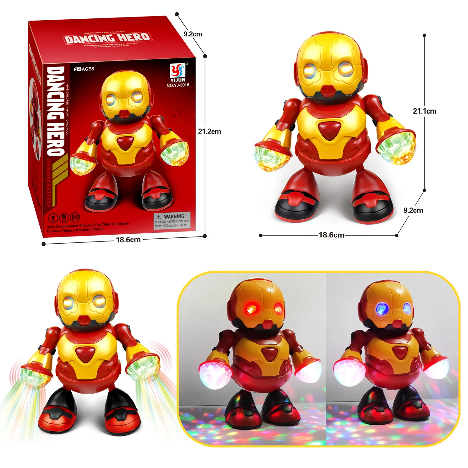 Modèle de robot dansant électrique – Jouet animé transformant chantant et lumineux, cadeau idéal pour la journée des enfants