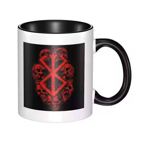 Berserk Sacrifice Mark Demon Sword And Magic Mug Funny Ceramic Coffee Cups Tea Mugs Milk Cup Drinkware Gifts for Woman Man
