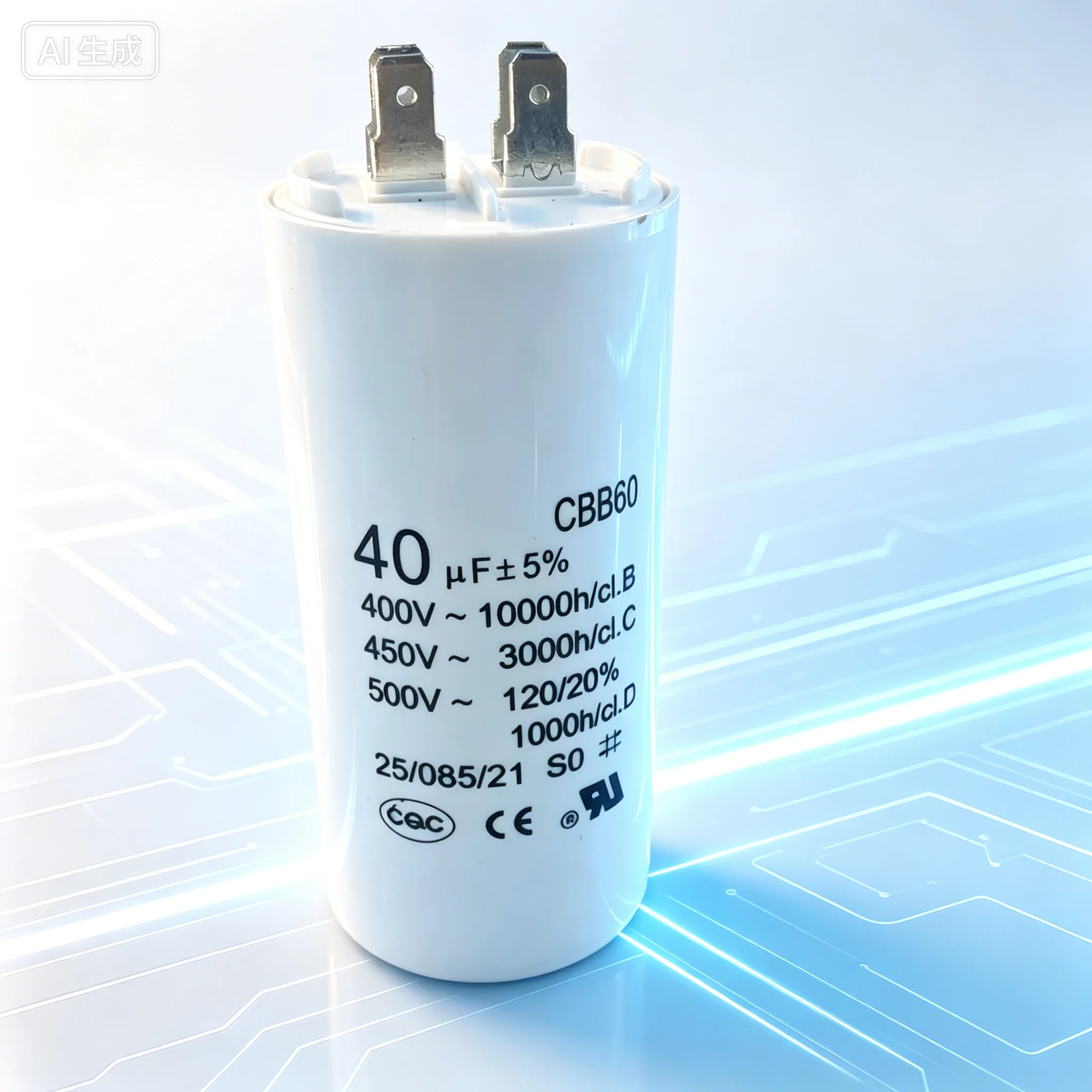 Run Capacitor for CBB60 40UF 450V Motor Water Pump  2pcs