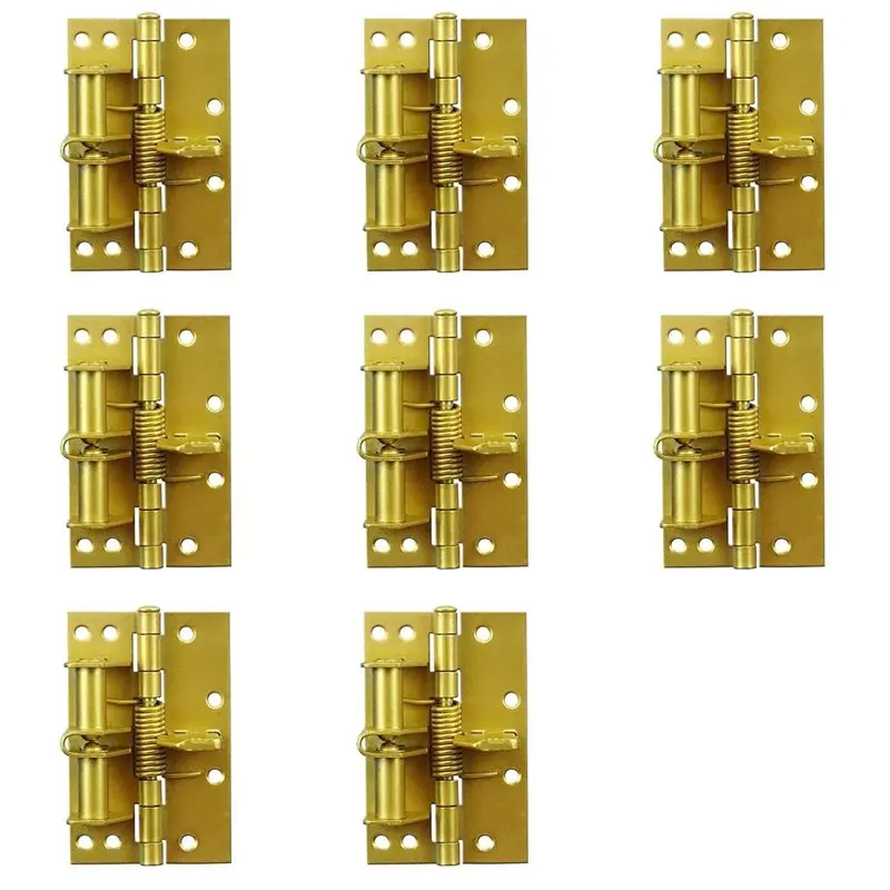 

Автоматические дверные доводчики A01F-8X для шкафов и гардеробов, съемные пружинные петли с фиксацией положения, золотистые