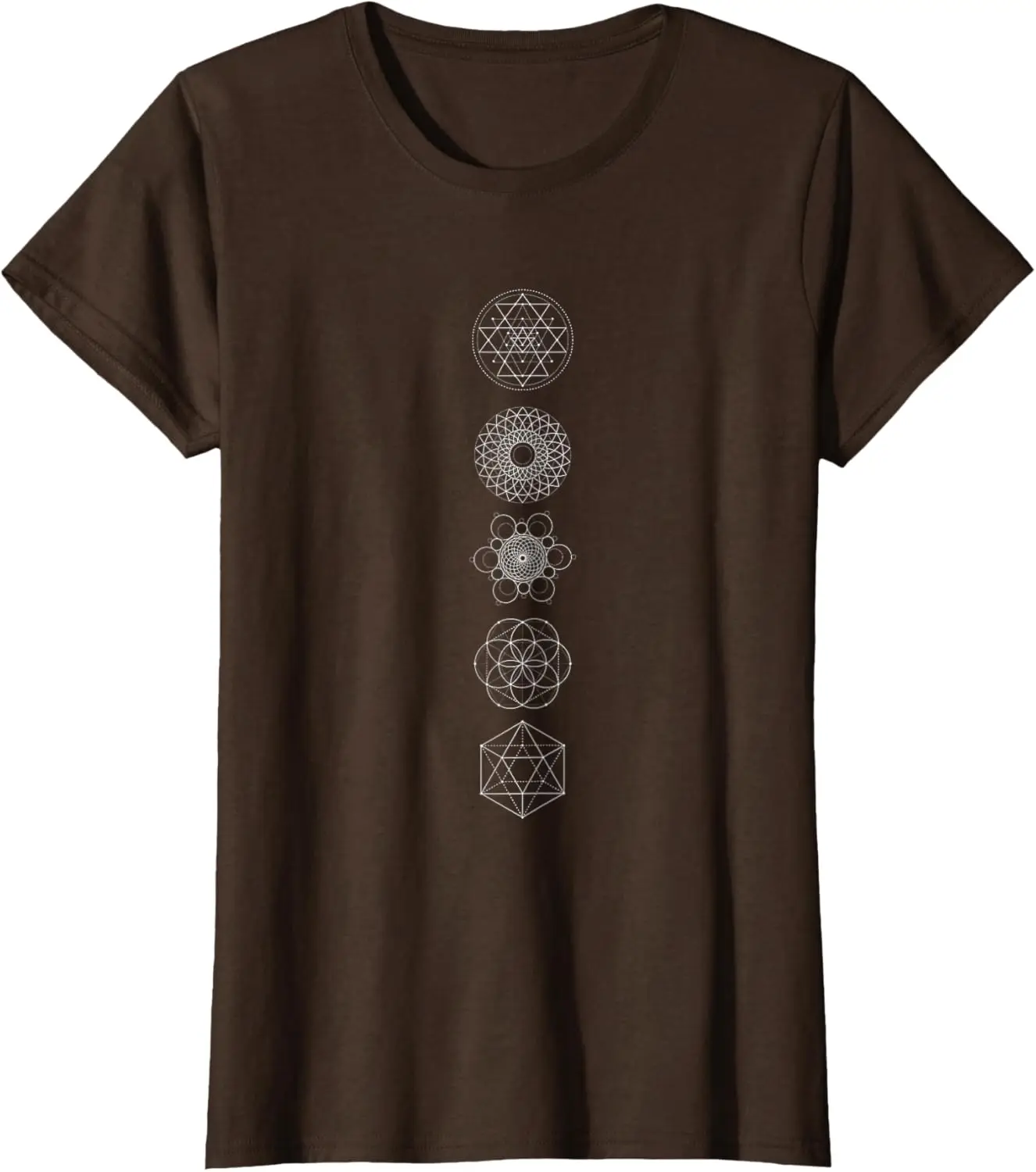 Sacred Geometry Symbols of Ancient Mystical Wonders New Age T-Shirt Mens Fashion Y2k Printed T-shirt Camisas Streetwea