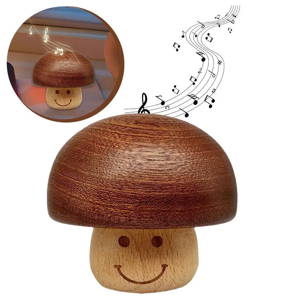 

Castle in The Sky You Are My Sunshine Mechanism Music Box Mushroom Vintage Wood Carved Musical Gift for Birthday Valentine's Day