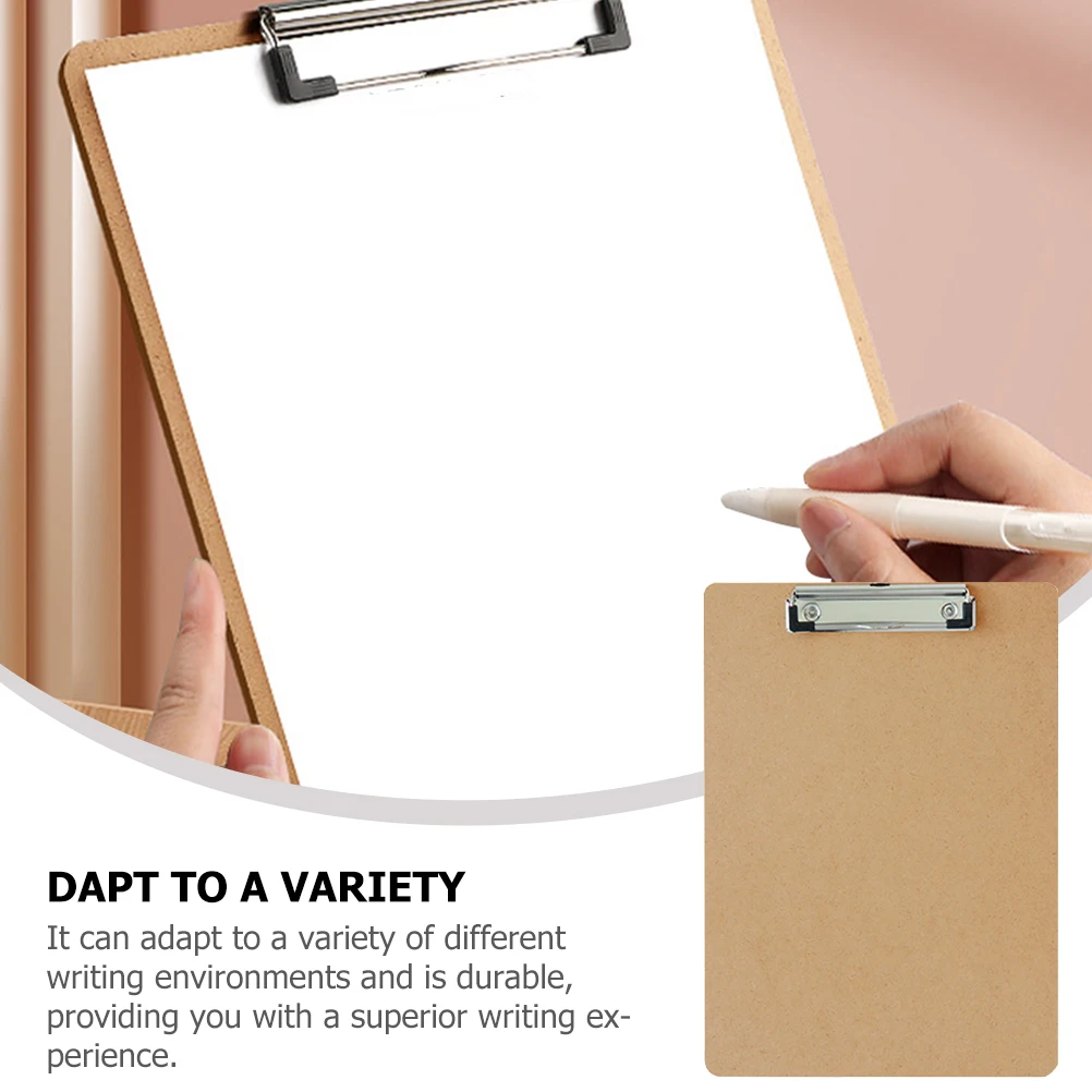 

5 Pcs Clip Boards File Folder Document Storage Office Writing Portable Sketch Board Thick Flexible Durability Legal Size Drawing