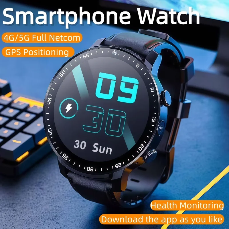 

Android Smart Watch Men GPS 16G/64G ROM Storage HD Dual Camera NFC 4G 5G SIM Card WIFI Wireless Fast Internet Access