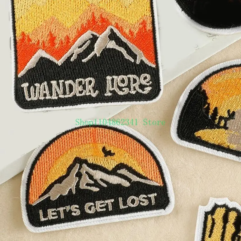 5ASD 9PACK Creative Pattern Стильные аппликации модные вышивки заката