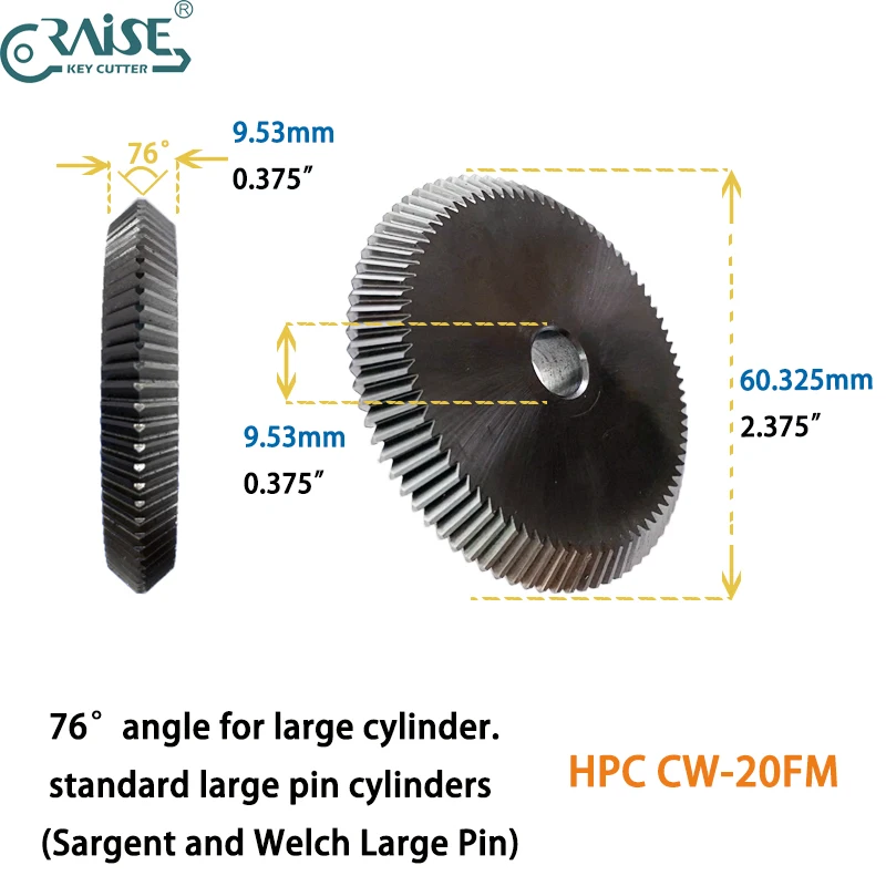 

HPC CW-20FM Cutter Compatible With HPC Key Machine Blitz / Ilco Universall II