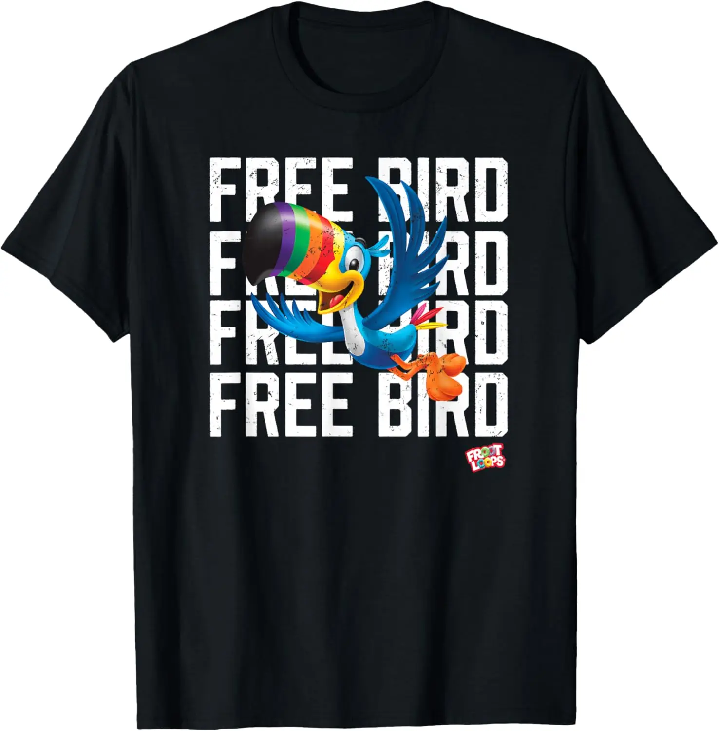 Froot Loops Toucan Sam Free Bird T-Shirt