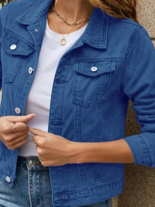 

Casual Sle Single Breasted Jaet with Flip Collar ket Ladies Slim Fit ort Coat Chinese Brand Faion Summer Outerwear