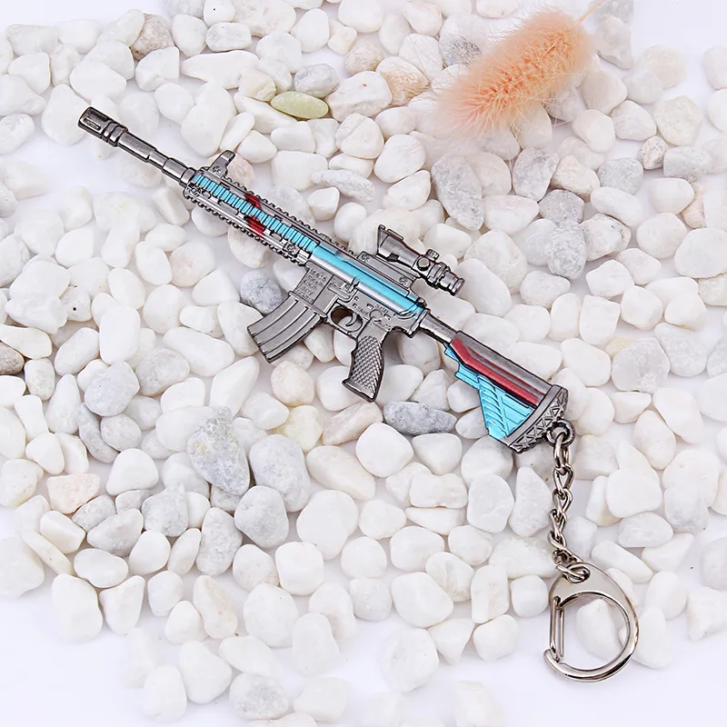 Hot Game PUBG Eat Chicken Keychain Battlegrounds Backpack Battle Frying Pan Helmet 98k Woman Man Jewelry Keyring Kids Gift