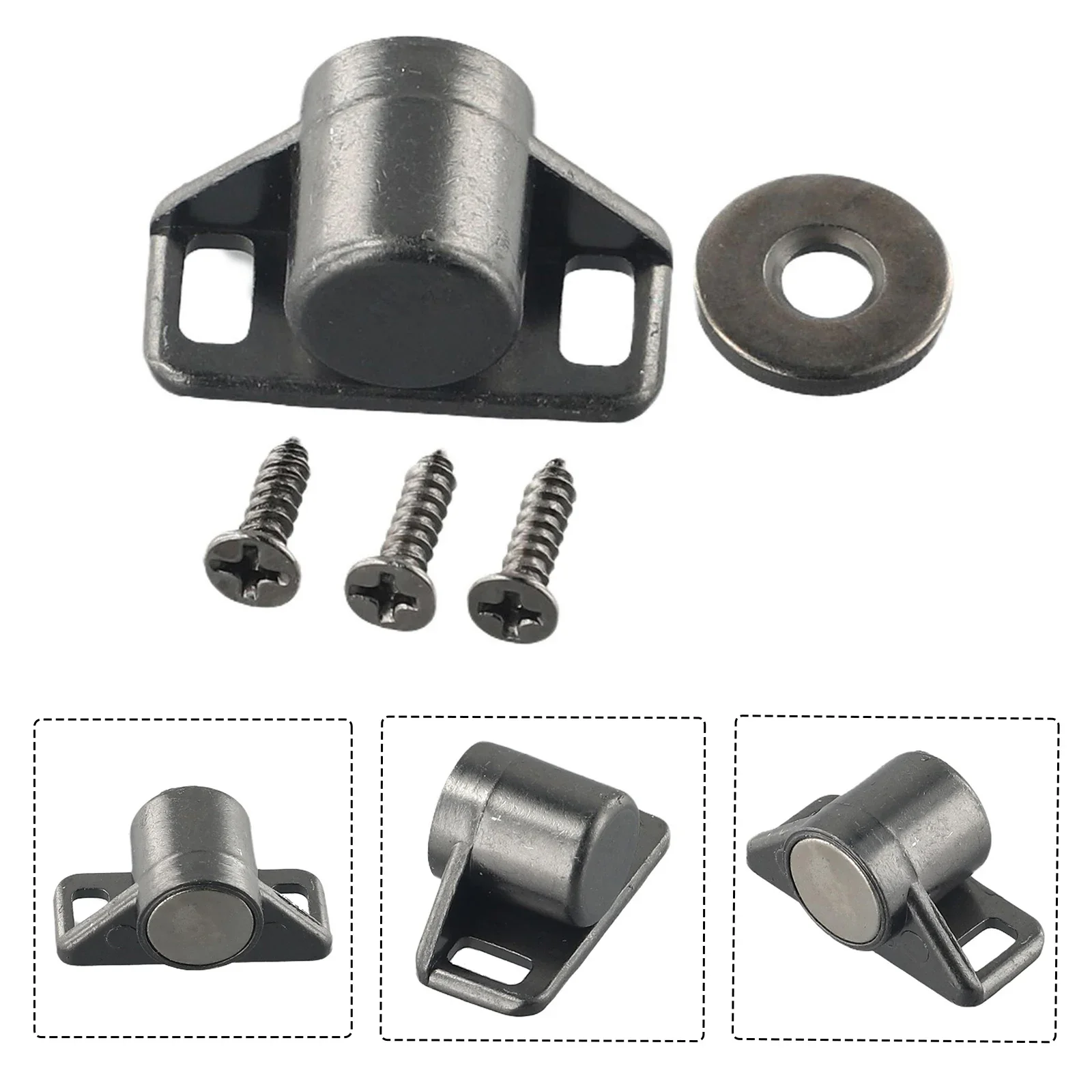 Cupboard Closer Cabinet Catches Grey Hardware Not Easy To Rust Zinc Alloy 1 Pcs Catch Latch Drawers Furniture New