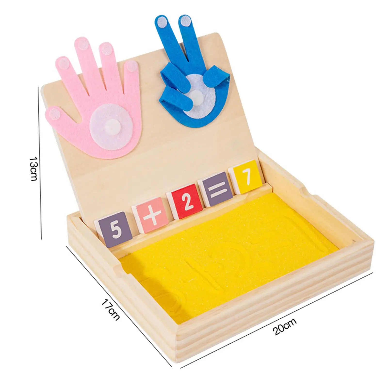 손가락 숫자 세기 장난감 교육용 수학 교구 모래 그림 색상 인식 손가락 수학 게임 3 4 5세용