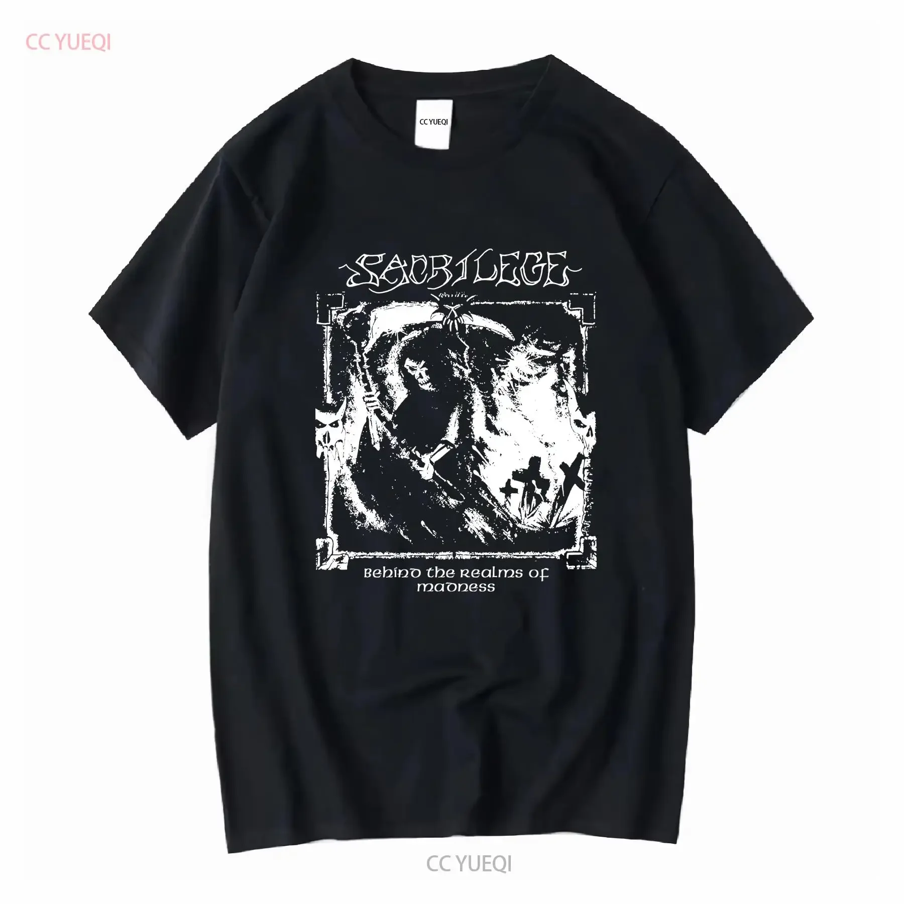 Sacrilege Crust Hc Punk T Shirt Clothing Bands Long Or Short Sleeves Vintage Washed Designer Clothes Casual Soft Breathable-image