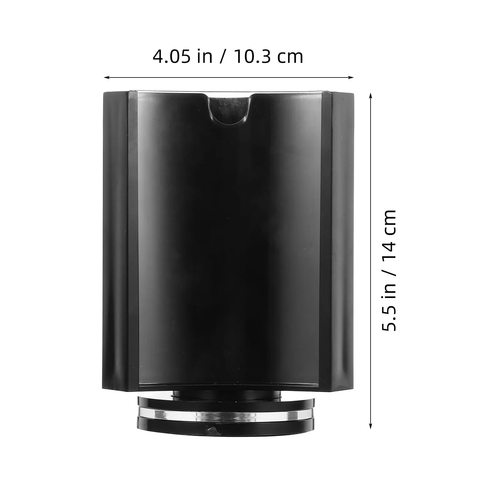 Rotating Table Menu Holder Acrylic Sign Stand Clear Three-Sided Menu Display Stable Rack for Restaurants Cafes Bars Hotel