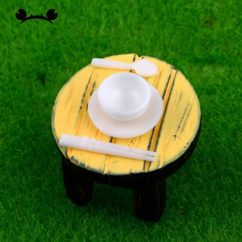 Conjunto de talheres em miniatura escala 1:20 1:25, tigela realista, modelo de pauzinhos para casa de bonecas, layout de casa, diorama, arquitetura, artesanato