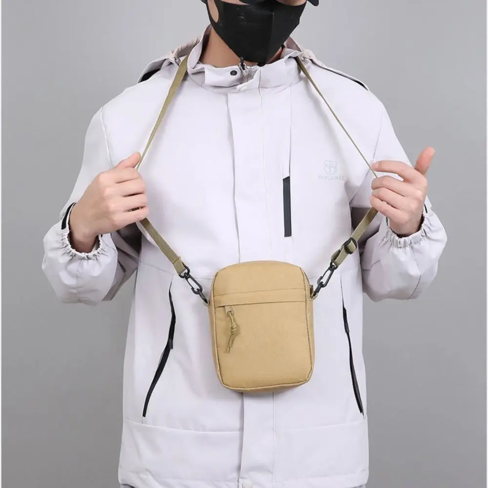 New Oxford Cloth Crossbody Bags Black White Khaki Minimalists Tote Bag Long Shoulder Strap Travel Storage Men Women