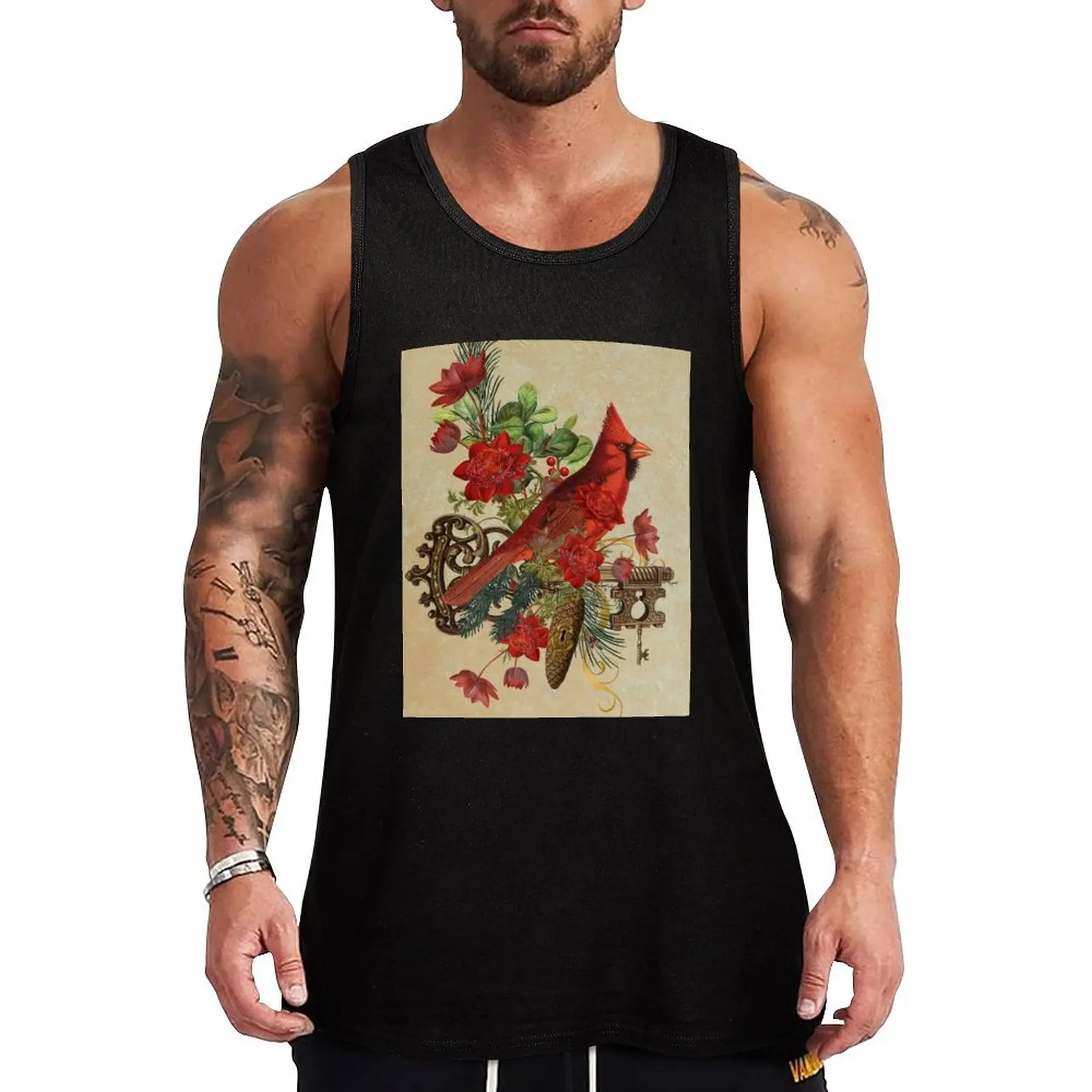 Vintage Cardinal Tank Top Rugged Workwear Tank Top Durable Sleeveless Wear