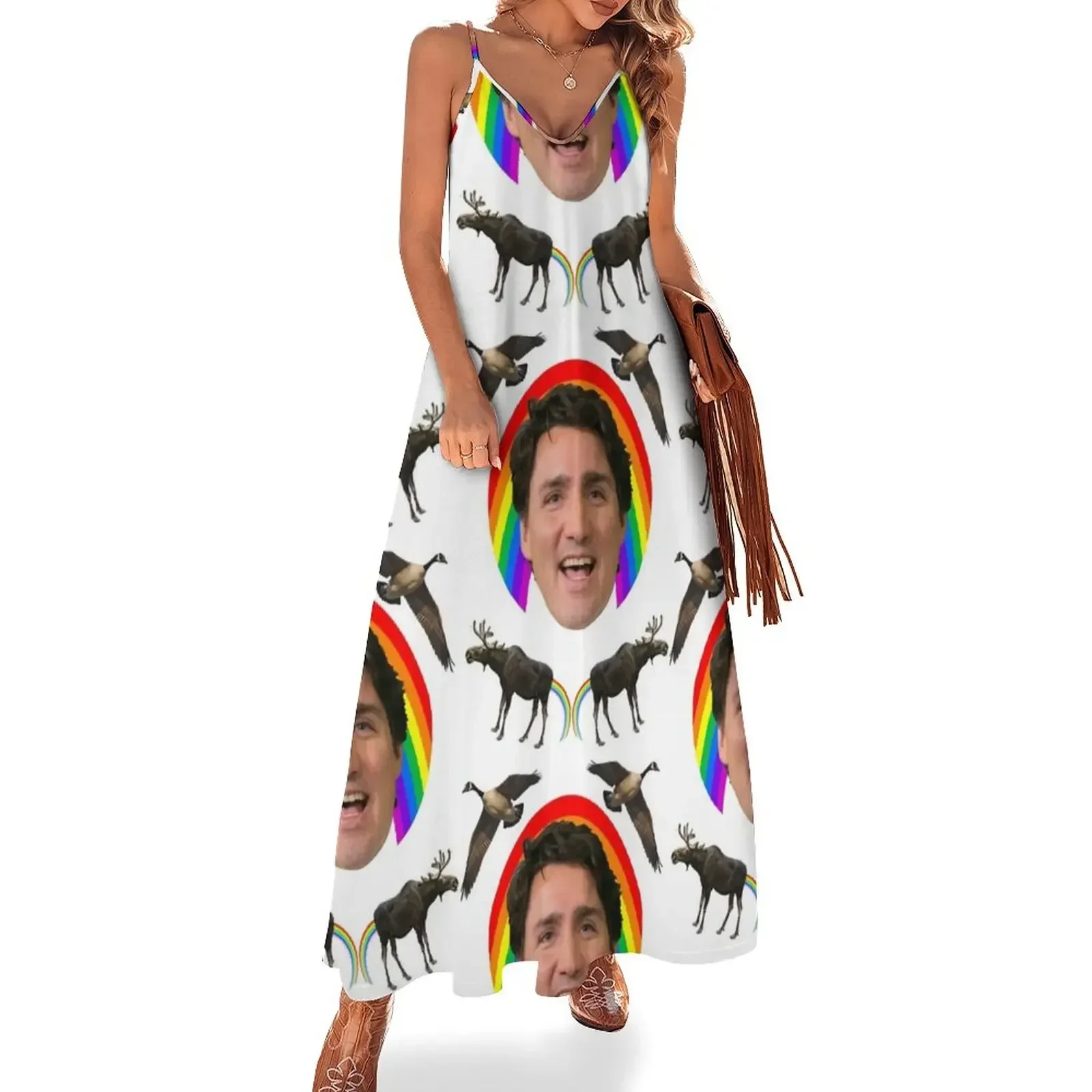 

Canada pride Justin Trudeau. Sleeveless Dress Dress for girls dress for women 2024 clothes for woman dresses women summer 2024