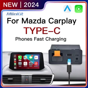Tip-c hızlı şarj carplay, android adaptörü, otomatik ubs hub, oem güçlendirme mazda 2 3 6 cx3 cx5 cx8 cx9 mx5 ıp tk78669u0c Far mazda mx3 için en iyi 10 satış-no. 10