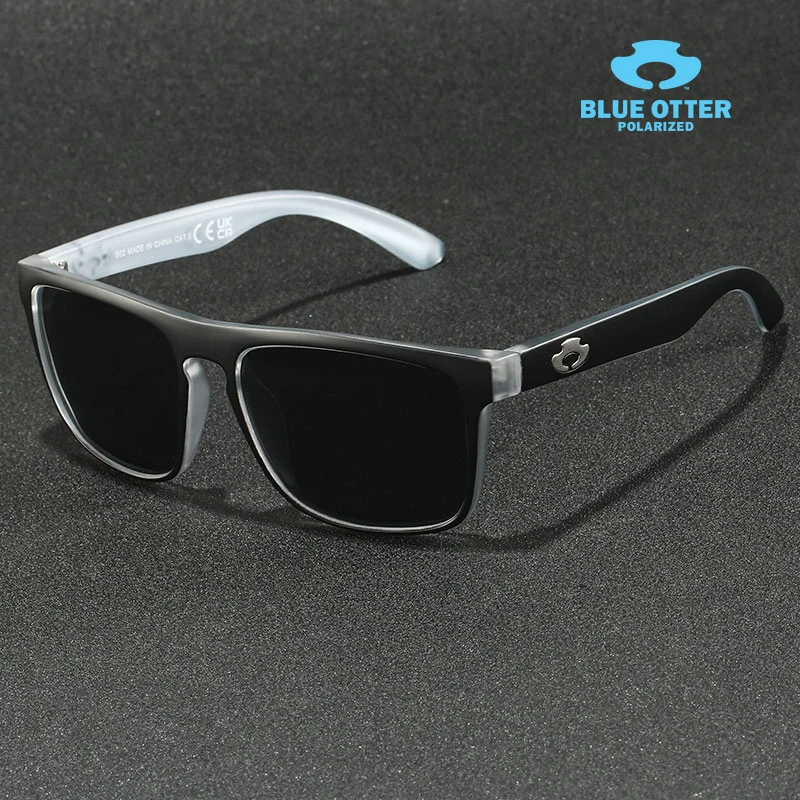 الأزرق قضاعة الرجعية مستطيل النظارات الشمسية للرجال النساء الاستقطاب UV400 الكلاسيكية العصرية نظارات القيادة ركوب الدراجات الصيد نظارات شمسية #2