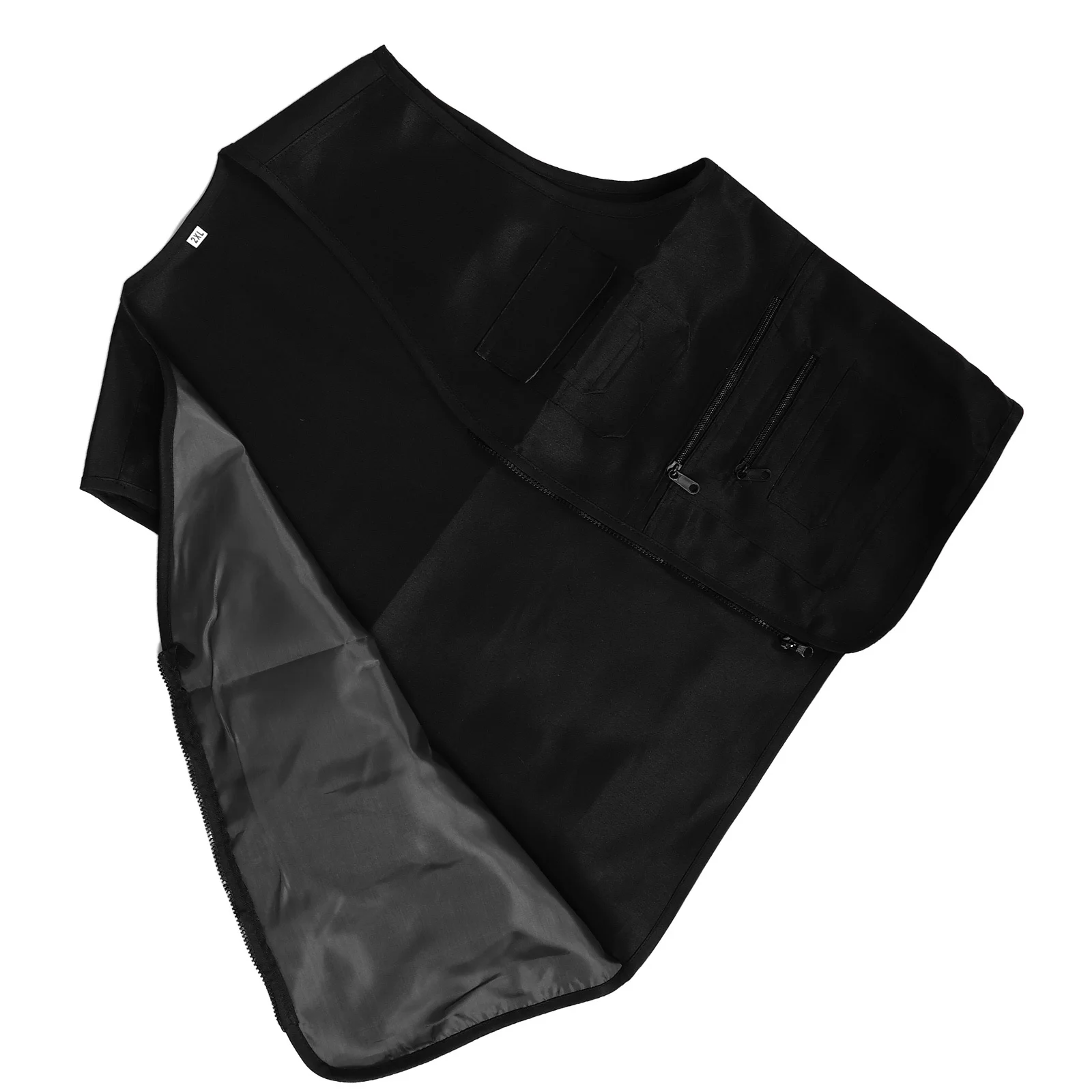

Men Multi-Pocket Fishing Vest Lightweight Outdoor Utility Waistcoat for Hiking Camping Volunteer Work Black Volunteer Work Vest