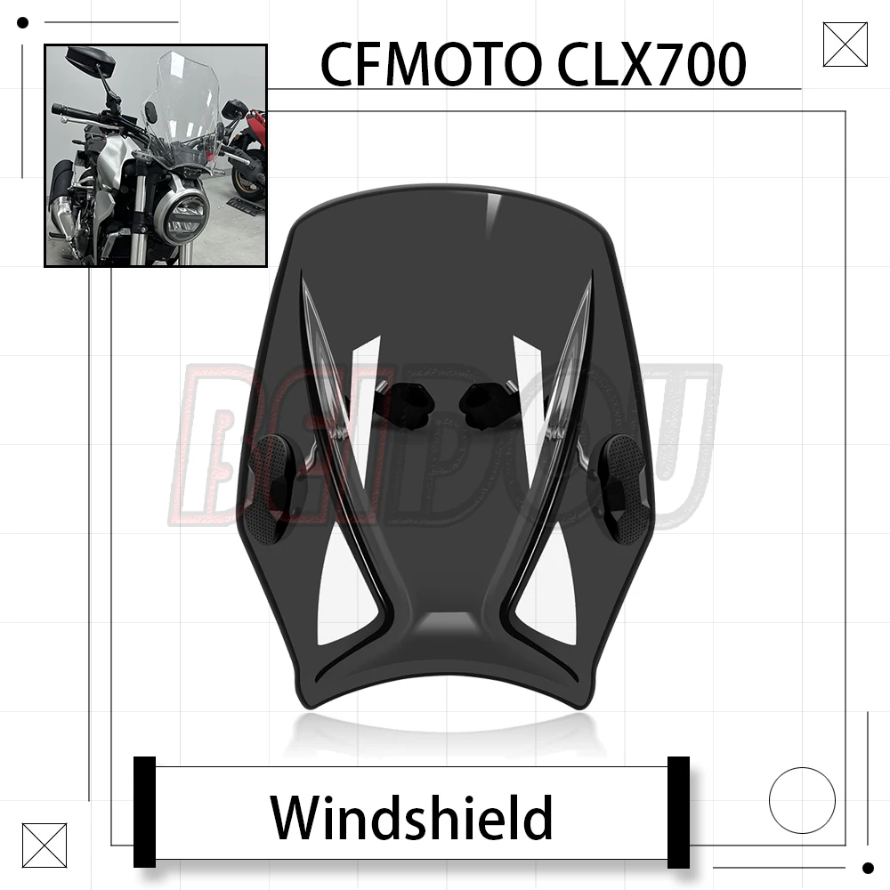 

For CFMOTO CLX700 CLX-700 700 CLX Motorcycle Modified Windshield Wind Deflector Semi-metal Bracket