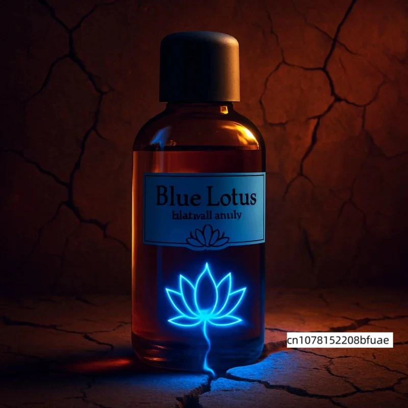 Premium Organic Blue Lotus Essential Oil Natural Skin Care Oil for Stress Relief Sleep Meditation Purifying Home Fragrance
