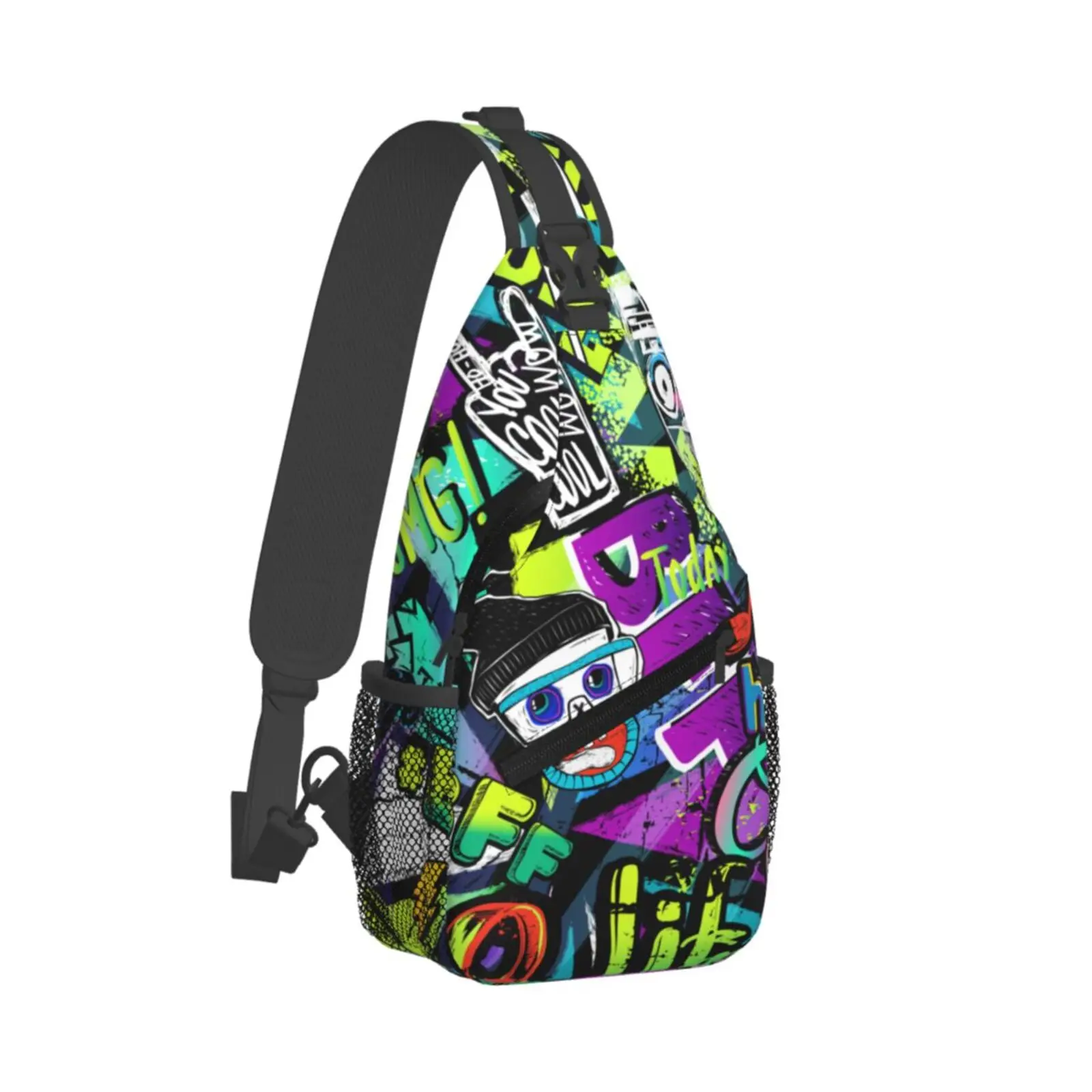 Abstract Game Controller Games Sling Bag Women Crossbody Chest Backpack Hiking Daypack Men Travel Casual Rideing Outdoor Beach