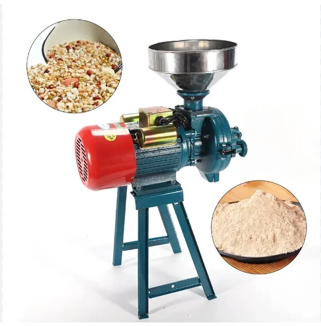 Small Commercial Maize Rice Spice Powder Grinder Wheat Milling Machine Grain Flour Mill Machinery Corn Grinding Machine