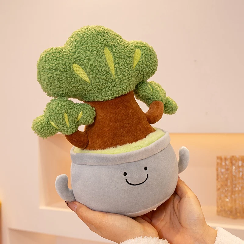 Simulation Cartoon Plant Pot Series Plush Doll Persimmon Plush Toy Home Decor Living Room Bedroom Car Accessorie Gift