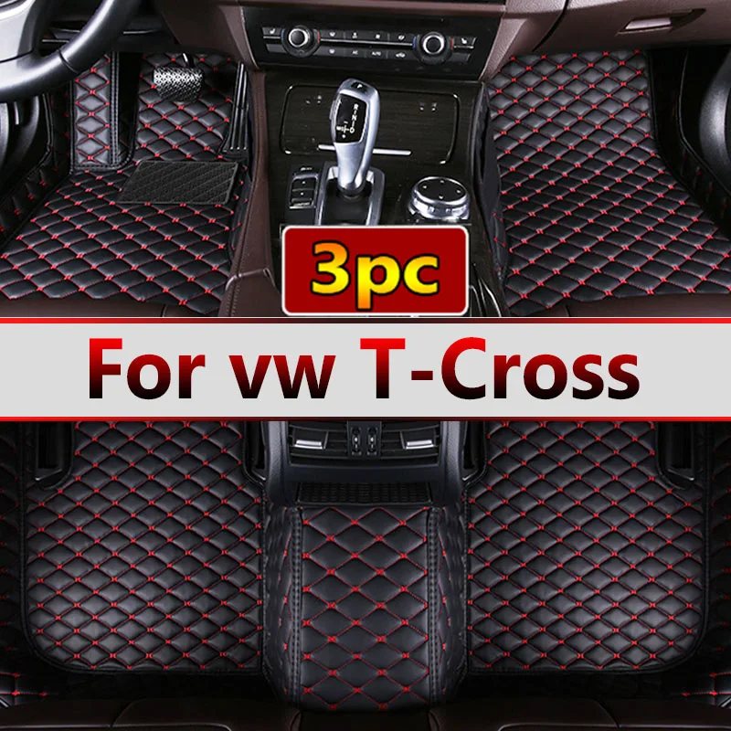 For VW vw T-Cross Tcross 2023 2022 2021 2020 2019 2018 Car Floor Mats Carpets Parts Covers Auto Interior Accessories