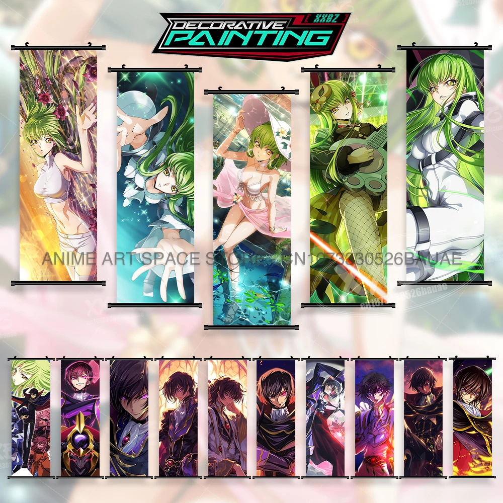 

Japanese Anime Code Geass:Lelouch Of The Rebellion Canvas Print Poster Wall Art Home Decor Hanging Painting Scroll Picture Room
