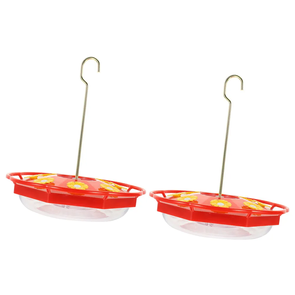 

2Pcs Hanging Bird Feeder Strong Material Hummingbird Food Container for Backyard Hummingbird Feeder Bird Feeders