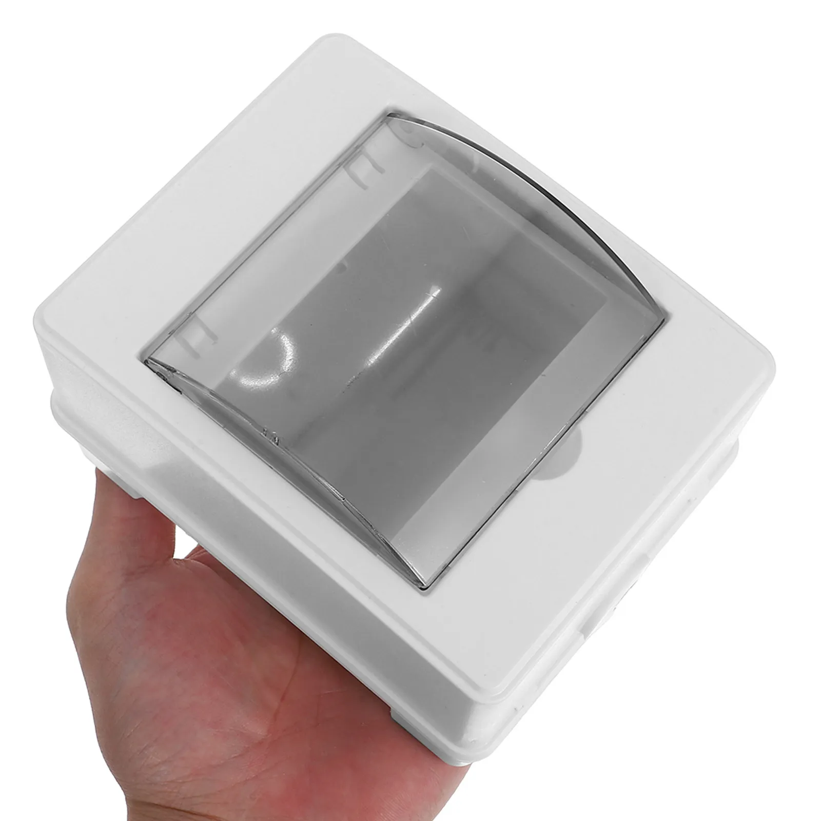 2Pcs Transparent Circuit Breaker Protection Box Compact Waterproof Distribution Enclosure Electrical Safety Indoor Outdoor