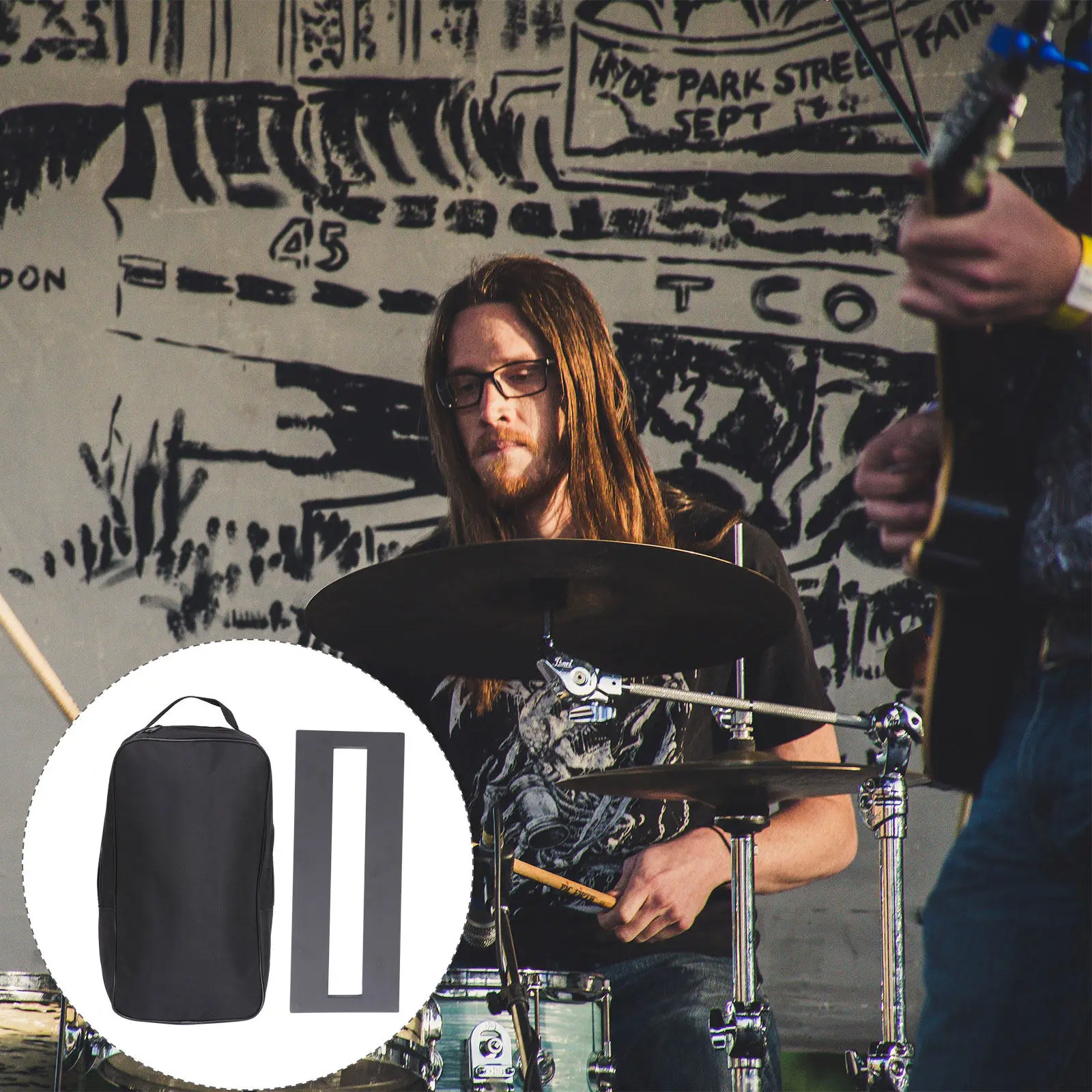 

Комплект для гитарных эффектов: держатель-кронштейн для педалей, быстросъемный, для электрогитары