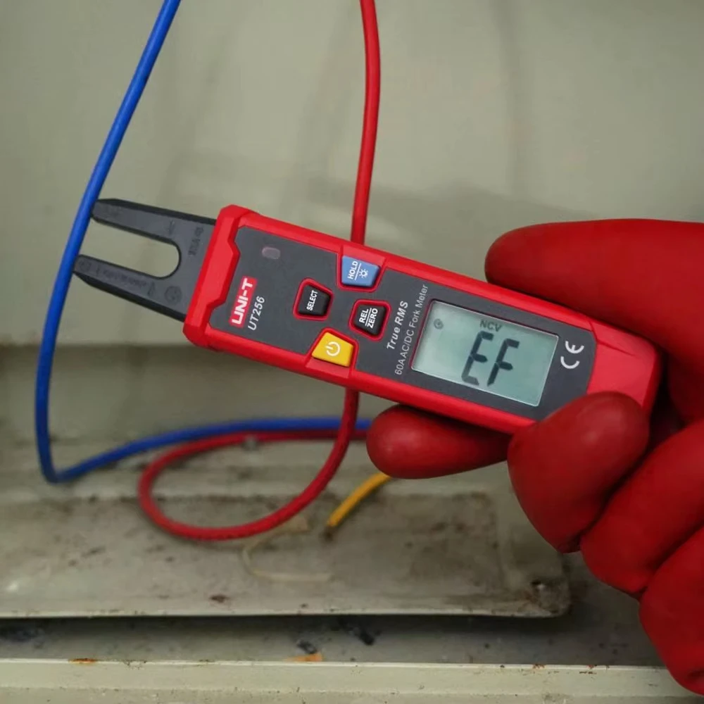UNI-T UT256 Misuratore a forcella 60A AC DC Pinza amperometrica digitale a vero RMS Pinza Amperometro NCV Tester ad alta precisione