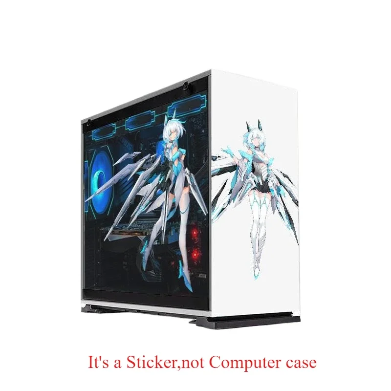 DIY Gamer Cabinet Side Glass Stickers Anime Cover Personalized Customization Computer Case Accessories