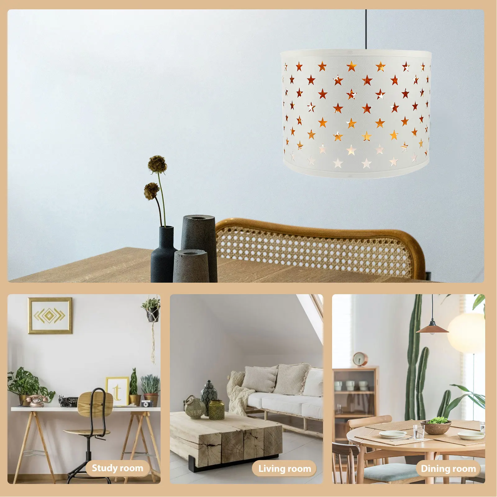 غطاء مصباح كبير لمصباح أرضي الطاولة غطاء خفيف بديل حديث لغرفة النوم وغرفة المعيشة والفندق والمزرعة ديكور #4