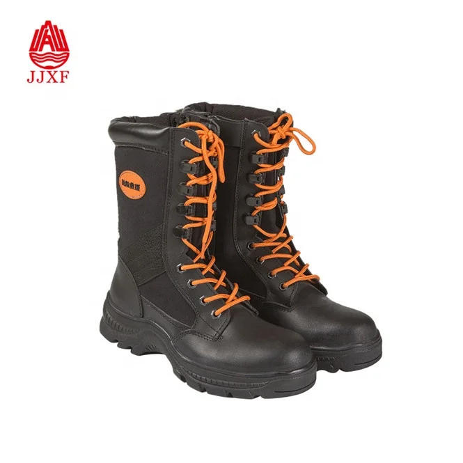 Factory direct wholesale price canvas fire fighting rescue boot