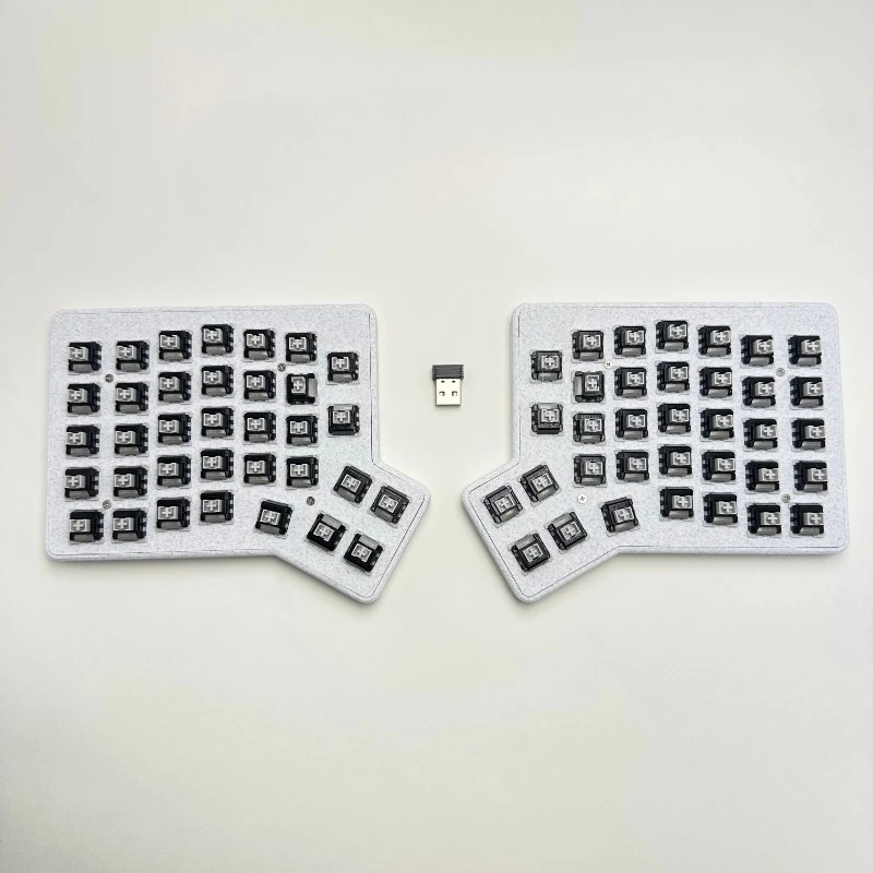 Redox 2.4G اللاسلكية سبليت لوحة المفاتيح قارورة ثلاثية الأبعاد الطباعة الساخنة مبادلة لوحة المفاتيح عدة الكمبيوتر Esports الألعاب لوحة المفاتيح الميكانيكية XDA Keycap #4